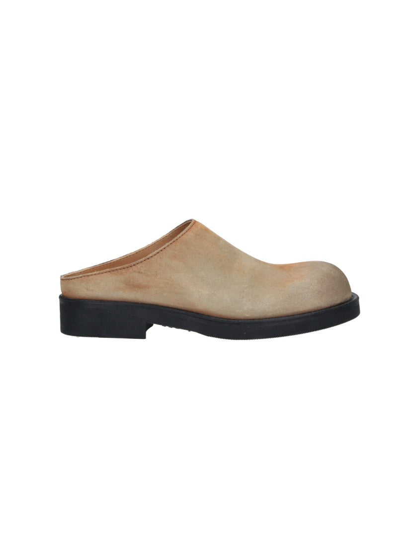 Mm6 By Maison Margiela Minimalist Slip-On Rounded Toe Sandals