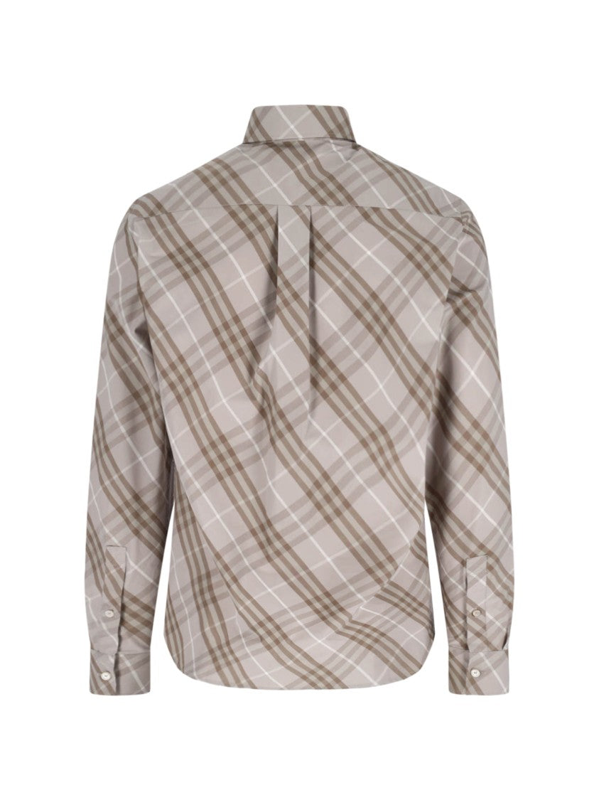 Burberry “Check” Shirt – Grey