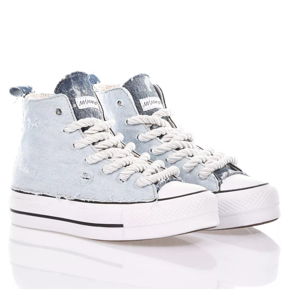 Converse Light Blue Platform Sneakers