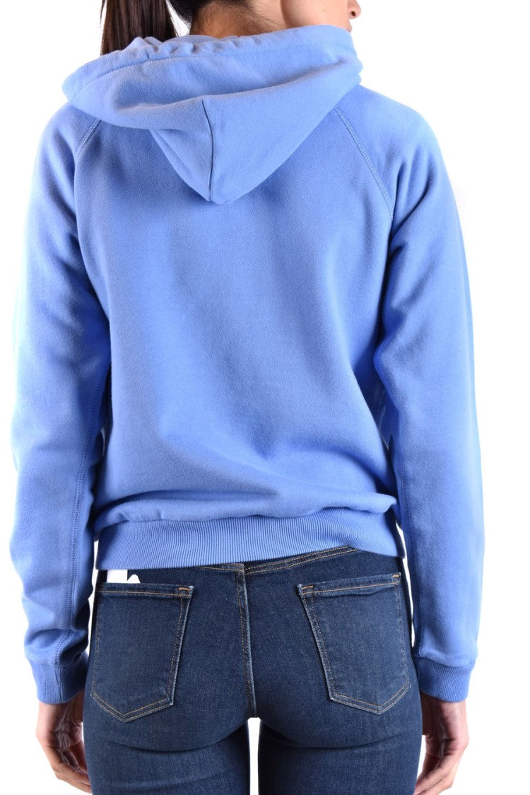 Polo Ralph Lauren Pullover Blue Cotton Sweatshirt With Embroidered Logo
