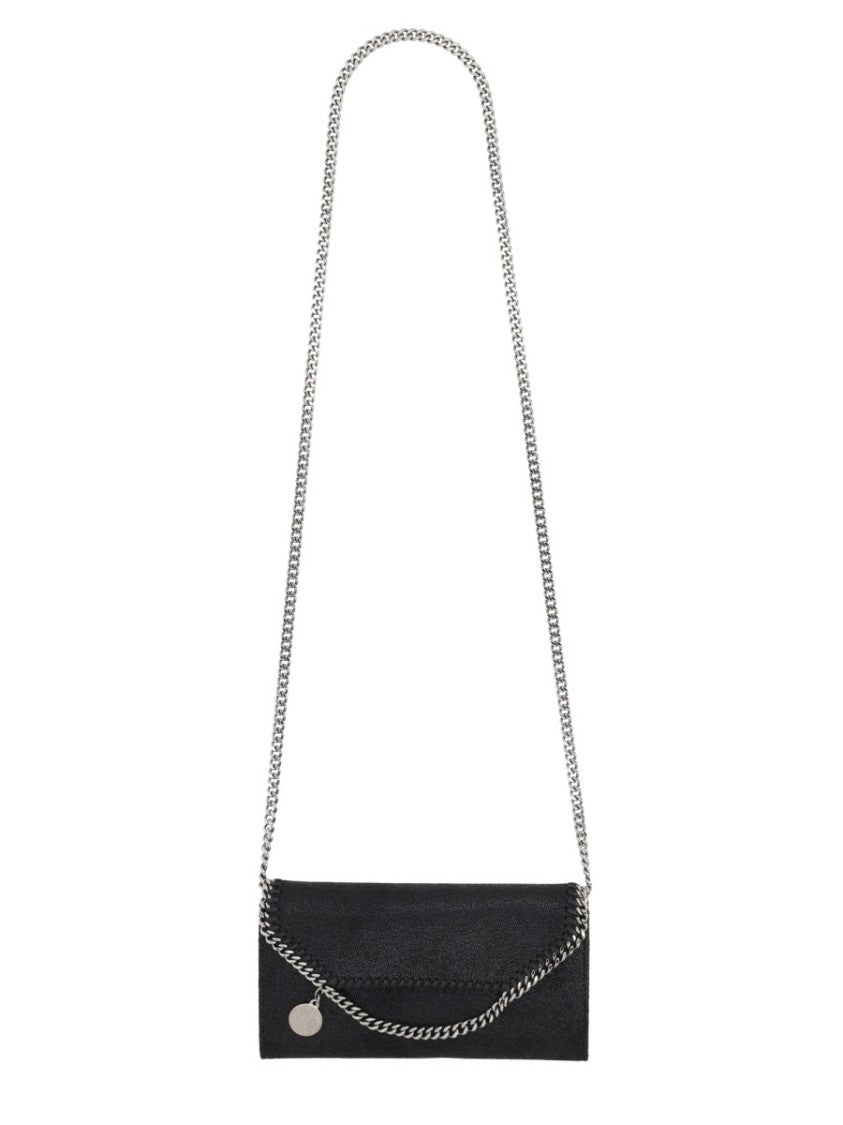 Stella Mccartney Rectangular Shoulder Bag With Silver Chain Detail