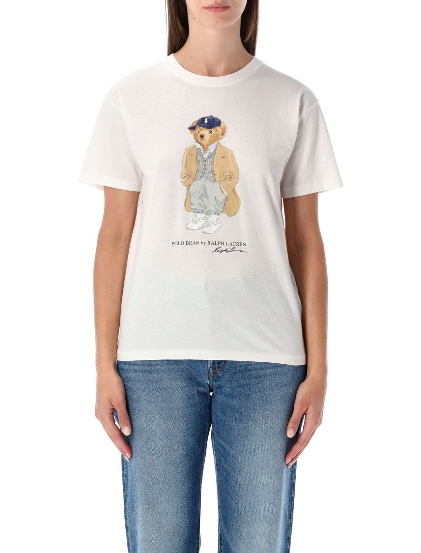 Polo Ralph Lauren Cotton Jersey T-Shirt With Iconic Bear Graphic