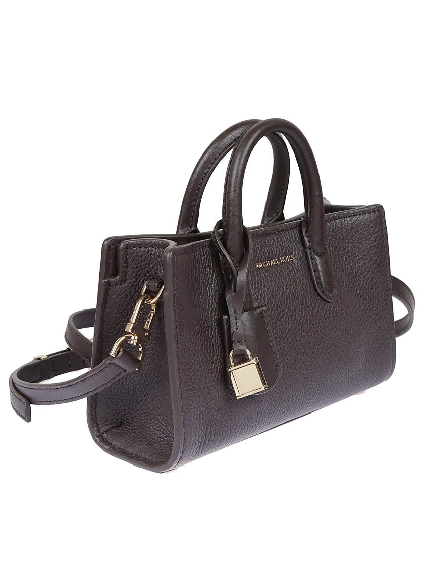 Michael Kors Scarlett Hammered Leather Shoulder Bag