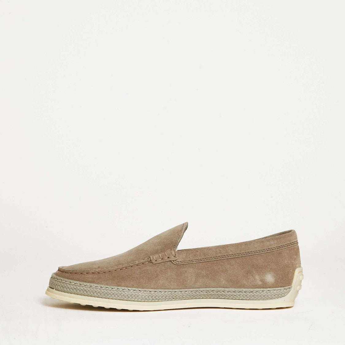 Tod's Beige Suede Moccasins