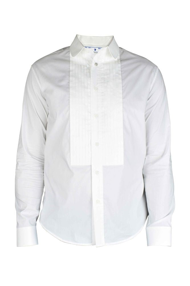 Off-White Long-Sleeved Cotton Shirt