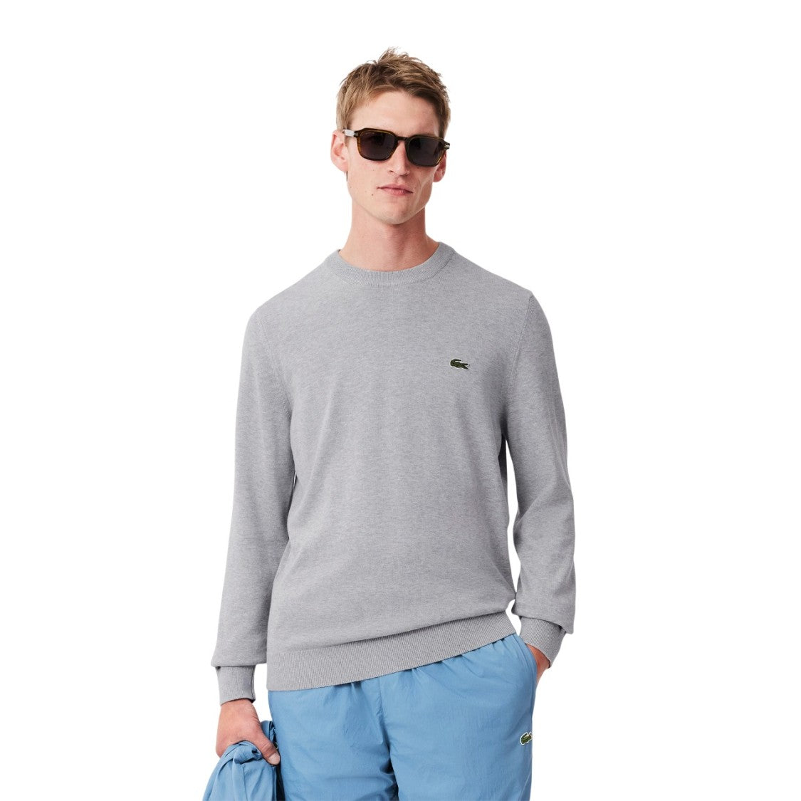 Lacoste Organic Cotton Grey Pullover