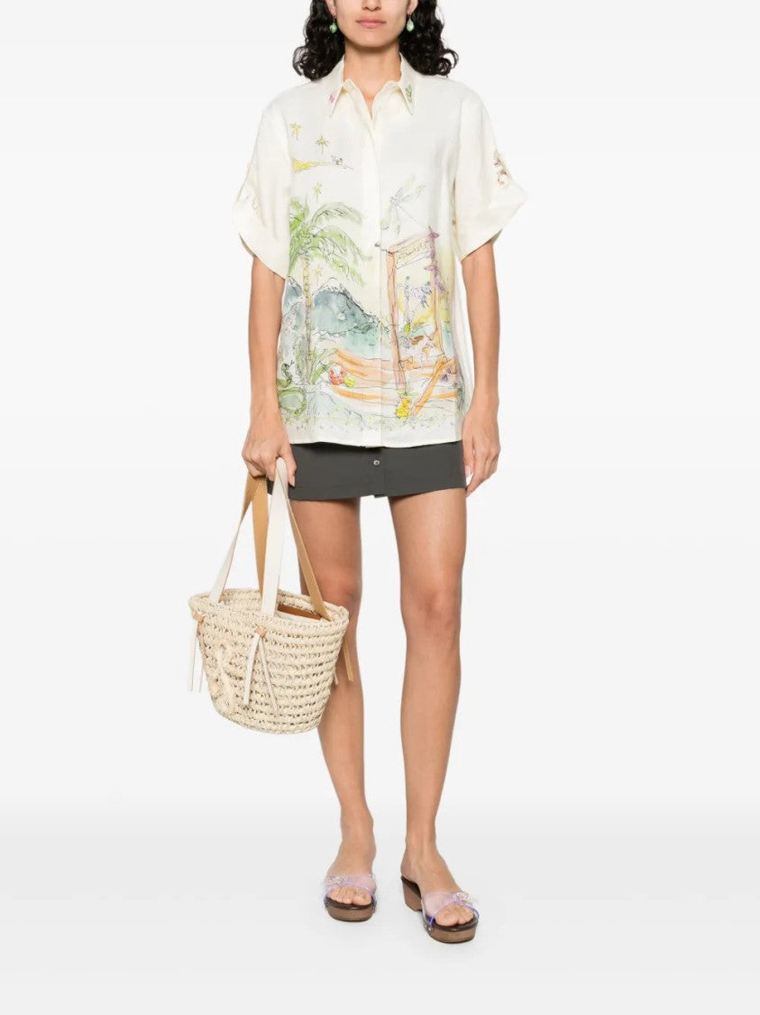 Alemais Whimsical Graphic-Print Shirt