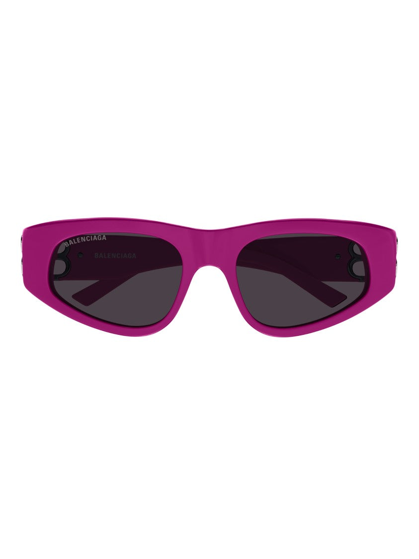 Balenciaga Pink/Purple Bb0095s Narrow Rectangular Sunglasses