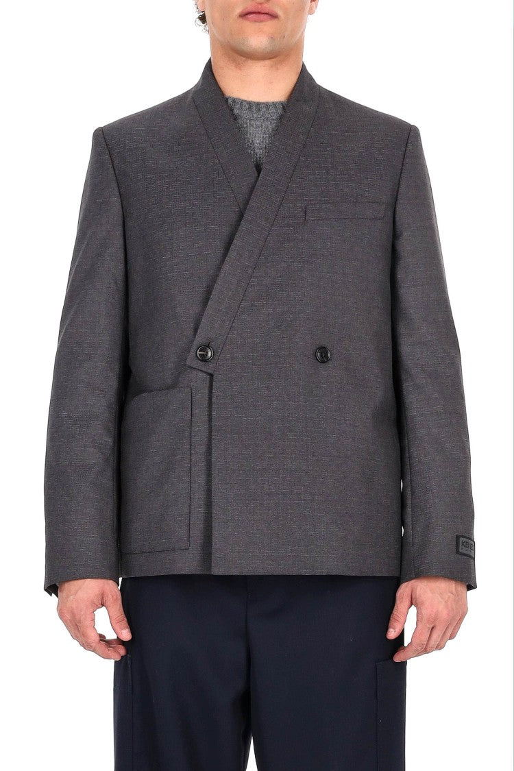 Kenzo Virgin Wool Kimono Jacket