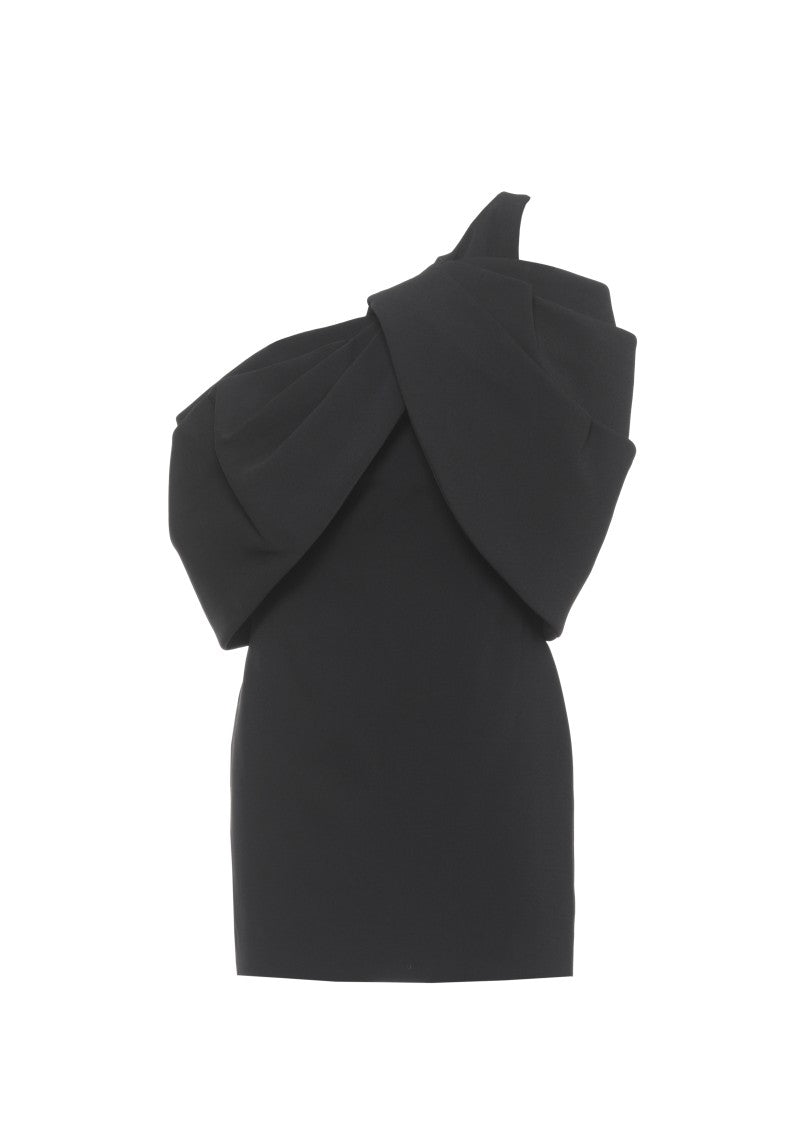 Solace London Mini Dress Draped One-Shoulder