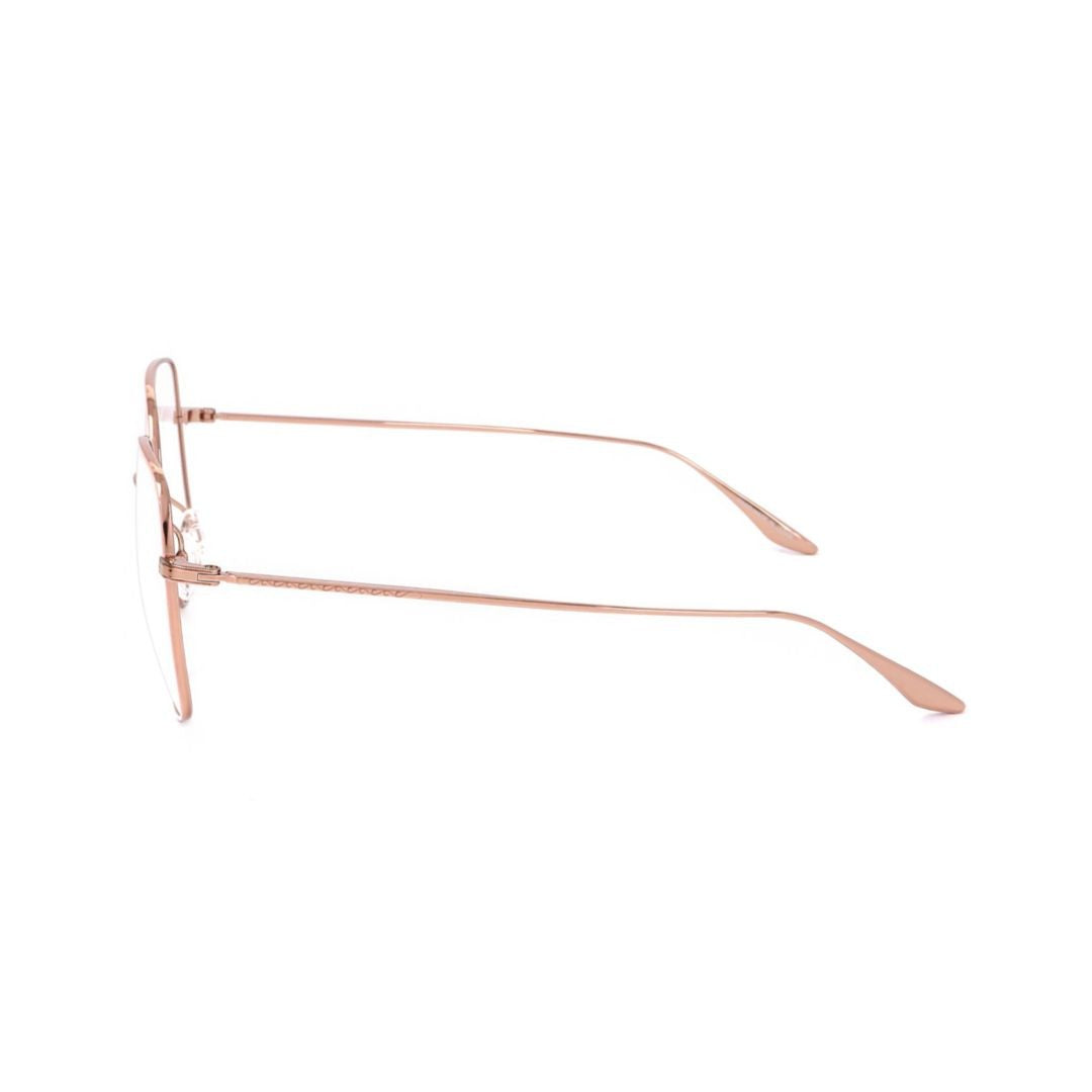 Barton Perreira Bp5013 552Ll Thin Rose Gold Metal Frame Sunglasses With Rounded Square Lenses