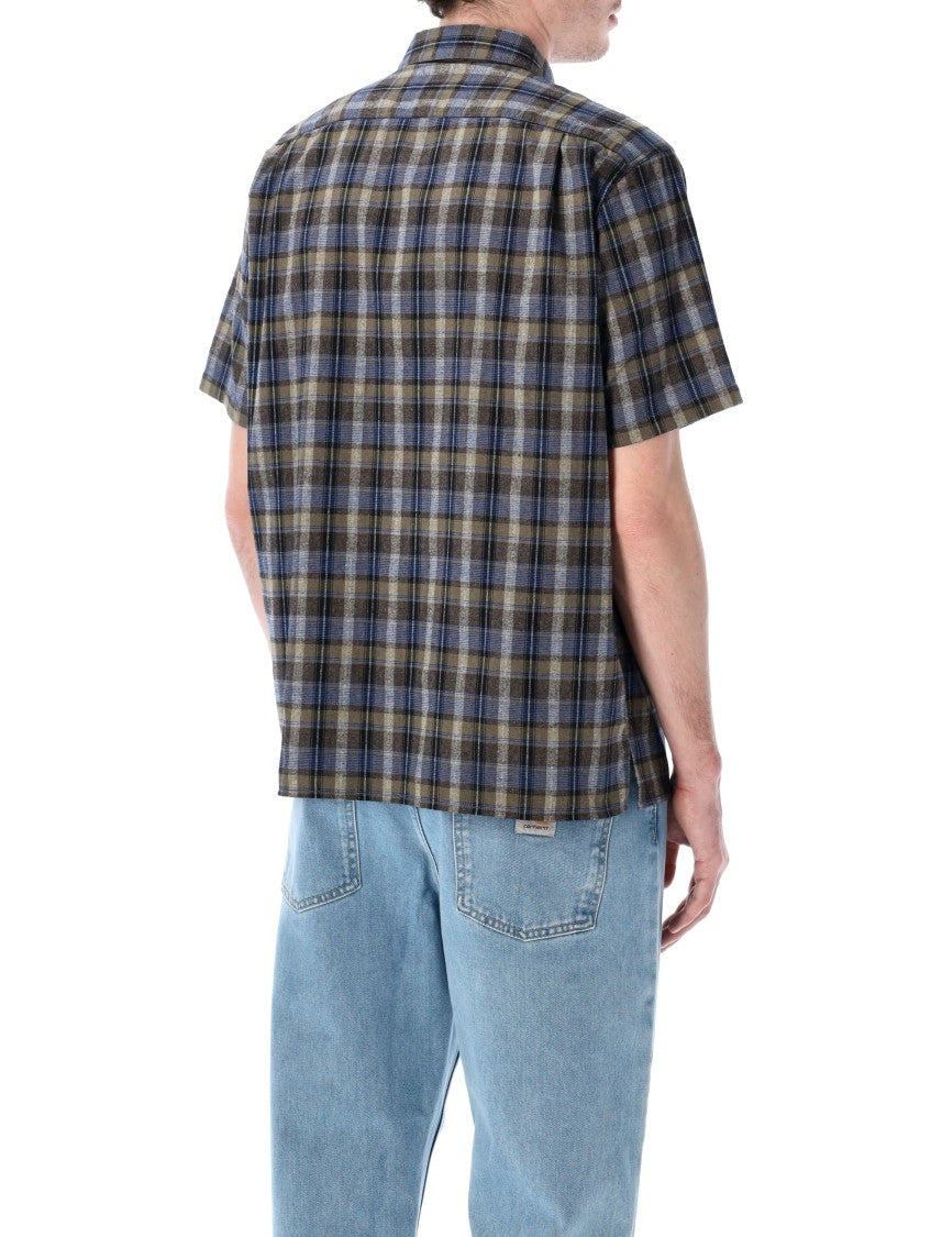 Erl Plaid Short-Sleeve Button-Up Shirt