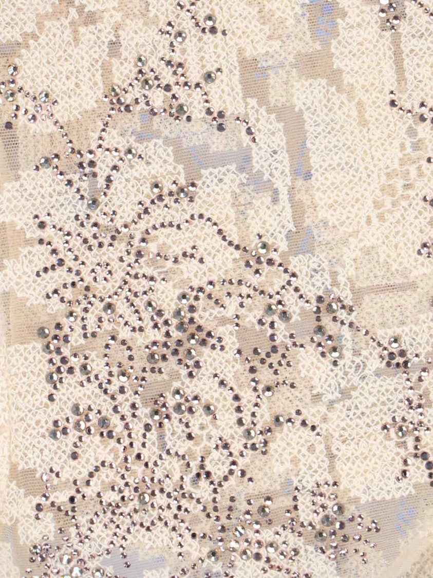 Ermanno Scervino Classic White Sweater With Ribbed Cuffs And Hem