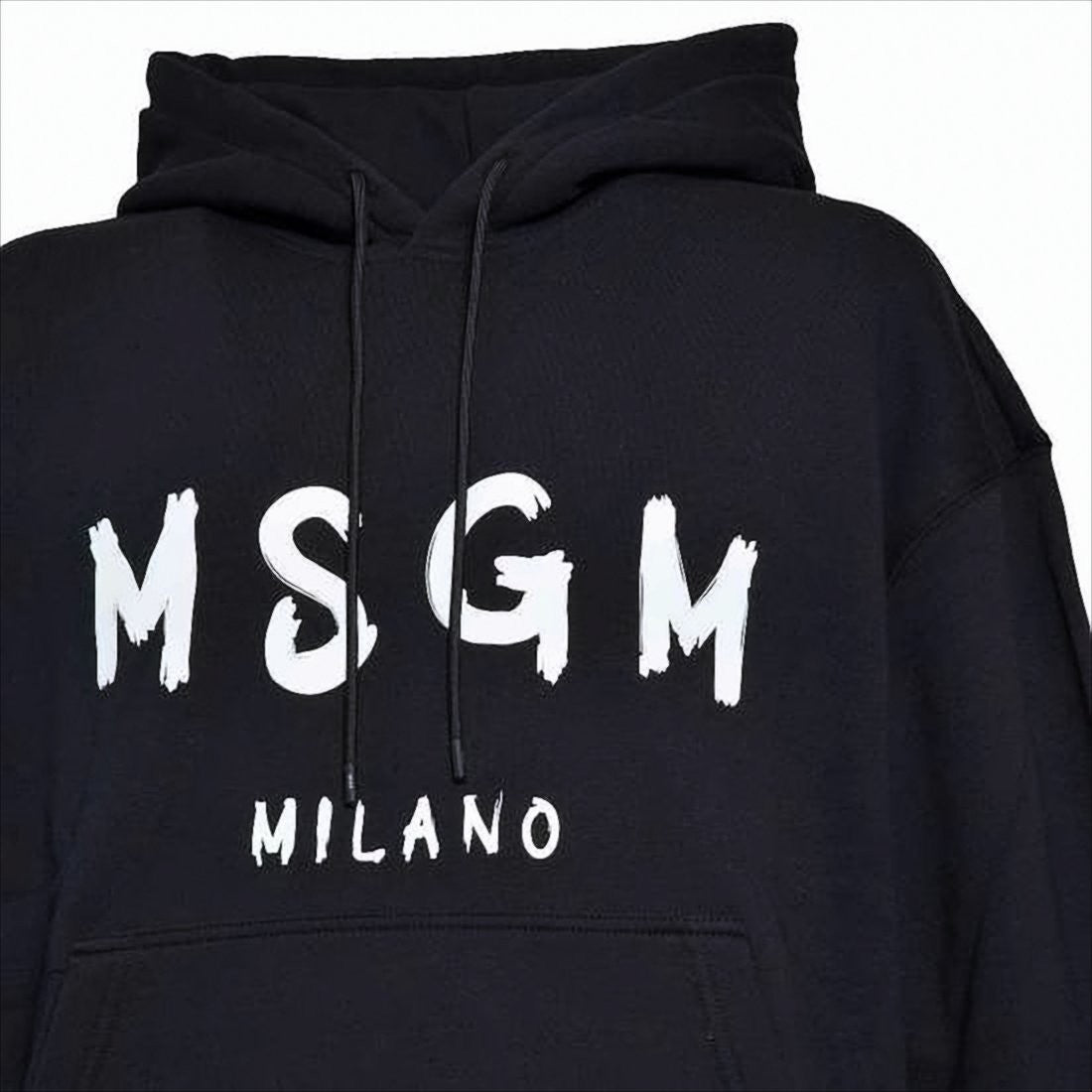Msgm Relaxed-Fit Hoodie With Bold Graphic Print
