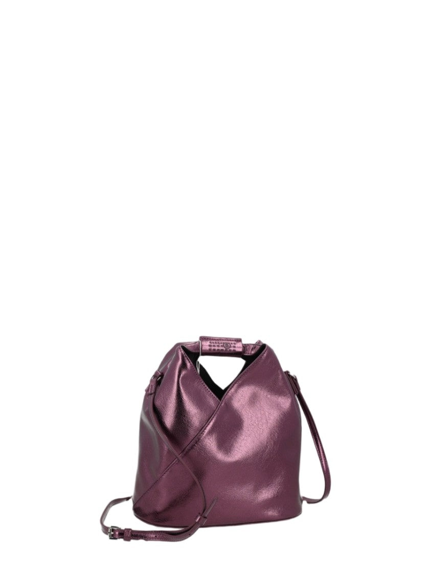Mm6 By Maison Margiela Burgundy Japanese Glossy Crossbody Bag