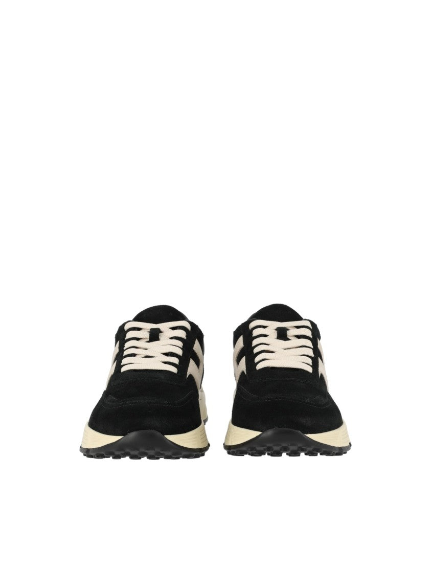 Hogan Black Hyperlight Suede Leather Sneakers