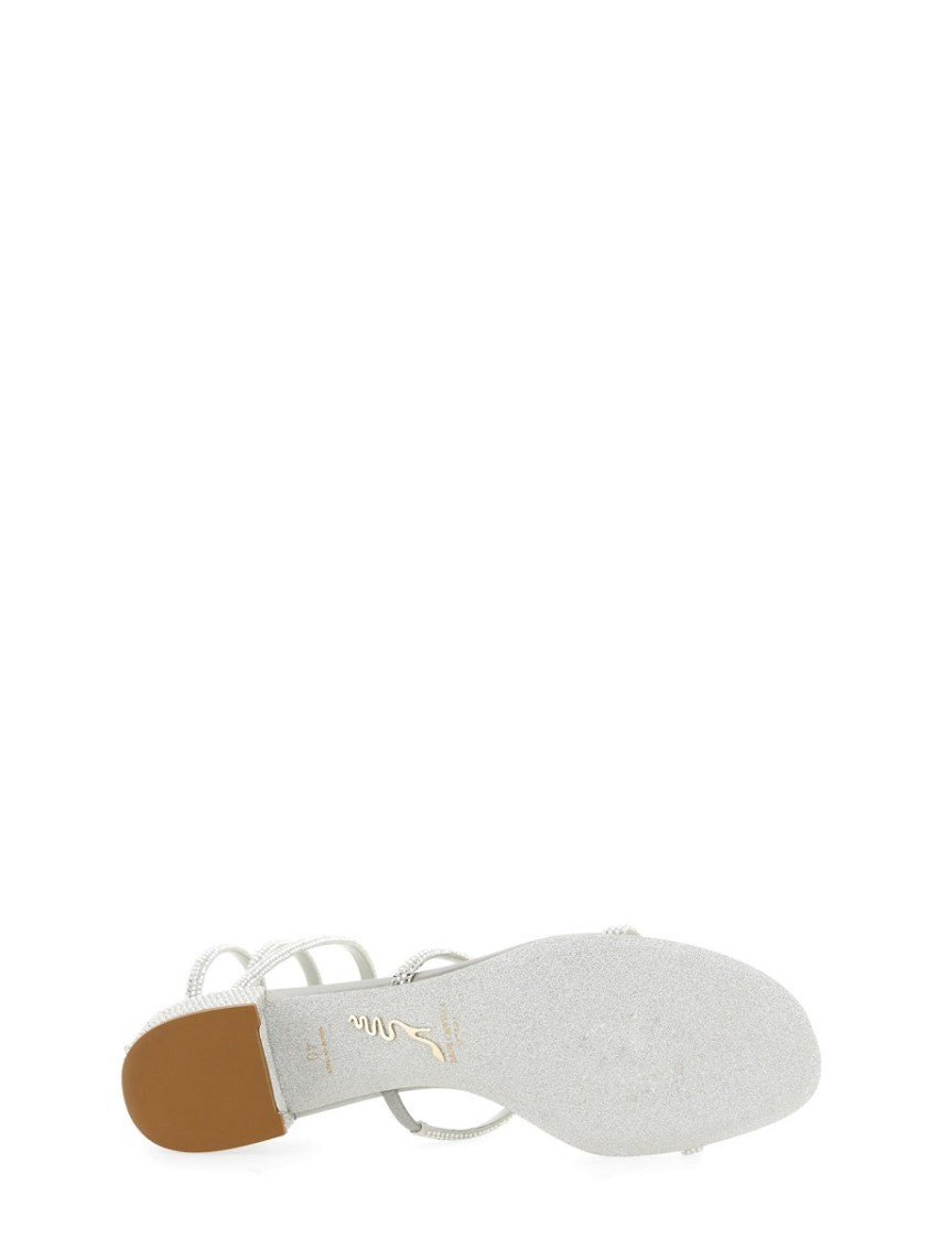 René Caovilla Cleo Spiraling Embellished Sandals