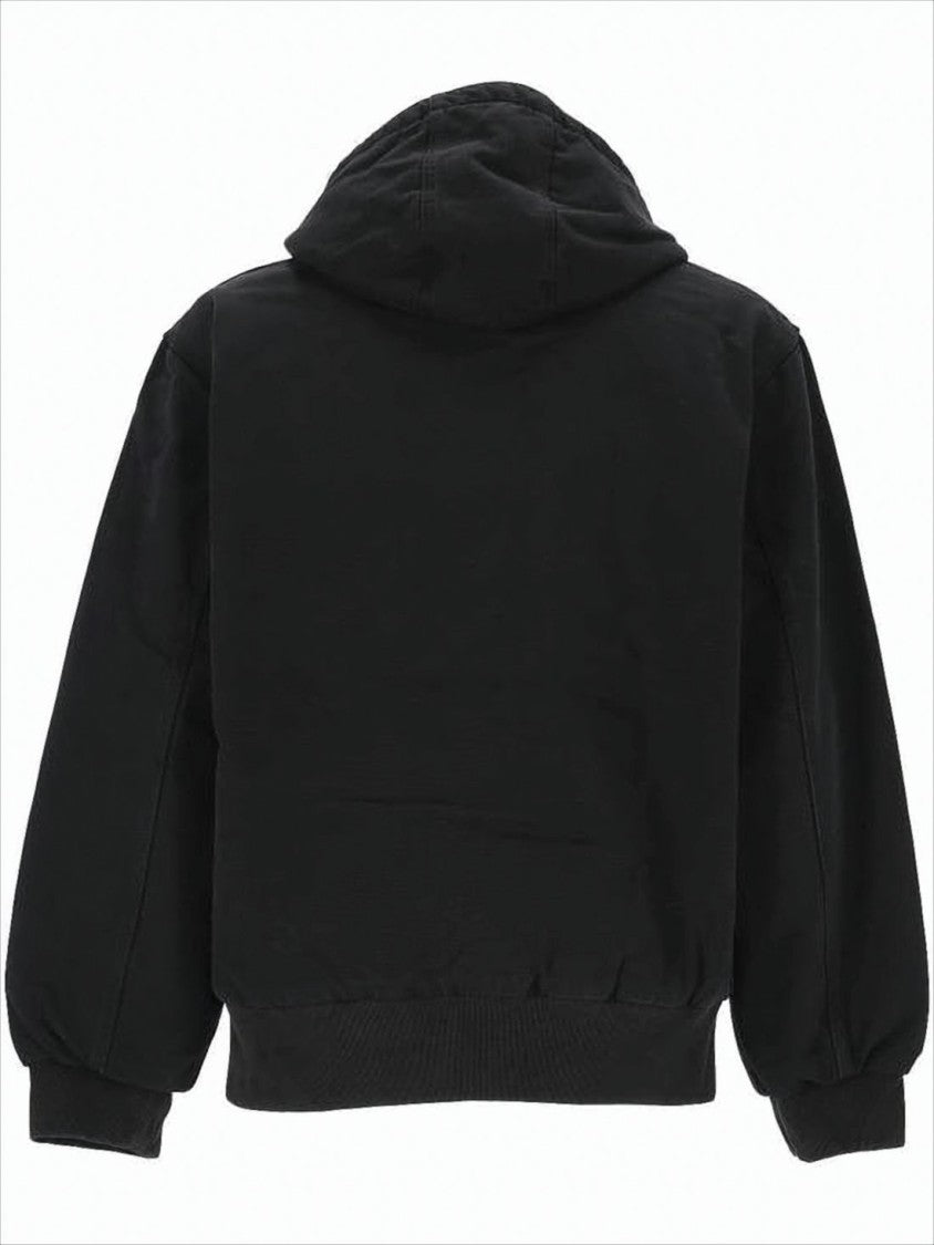 Carhartt Wip Hooded Quilted Jacket With Adjustable Drawstrings