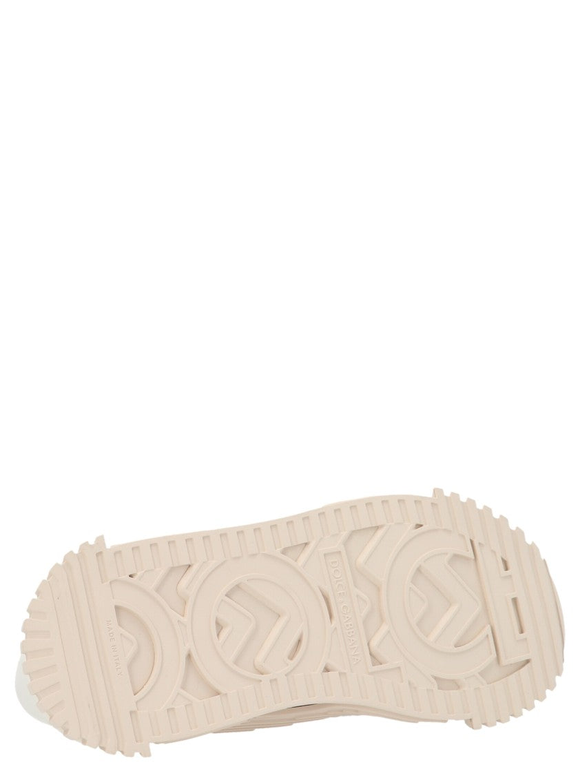 Dolce & Gabbana Lace Overlay Sneakers With Nylon