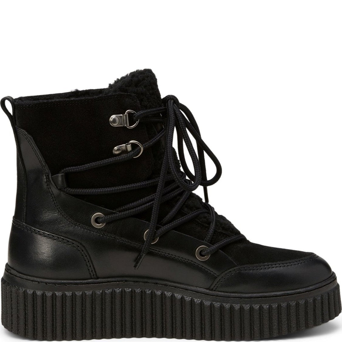 Marc O'polo Black Mo.Bianca N33a Leather Lace-Up Boots