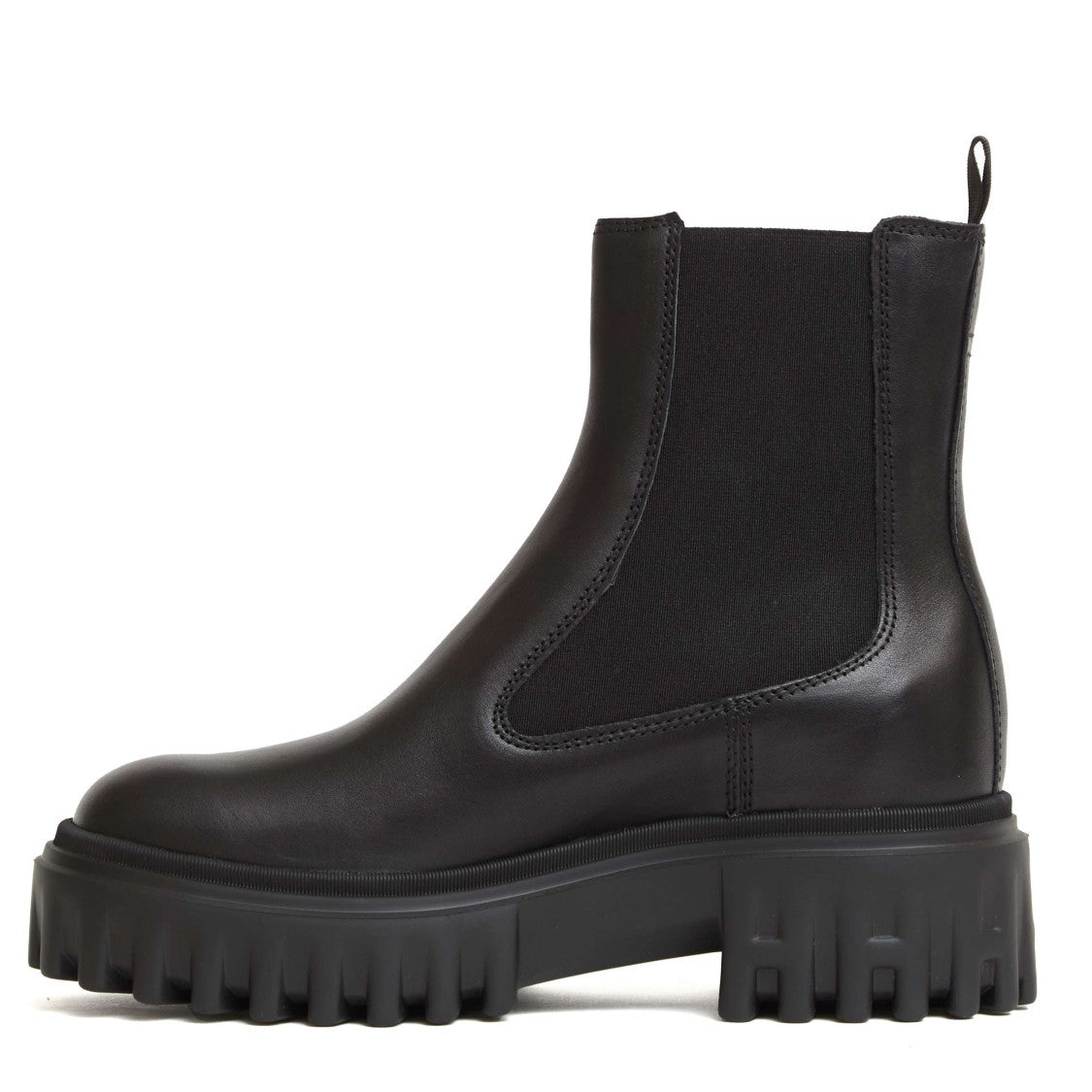Hogan Black Leather Chelsea Boots