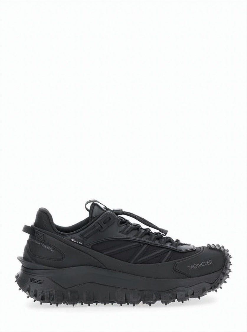 Moncler Black Sneakers With Layered Panels
