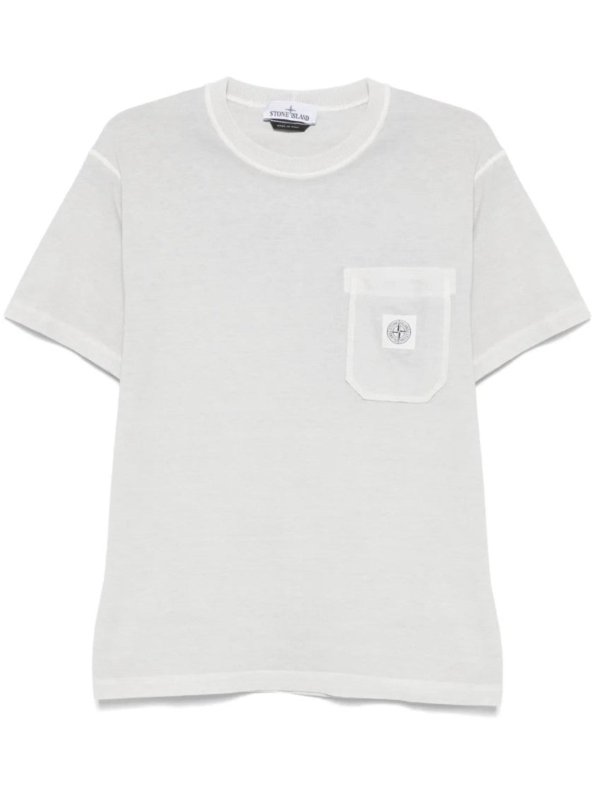 Stone Island Fissato-Effect Organic-Cotton T-Shirt