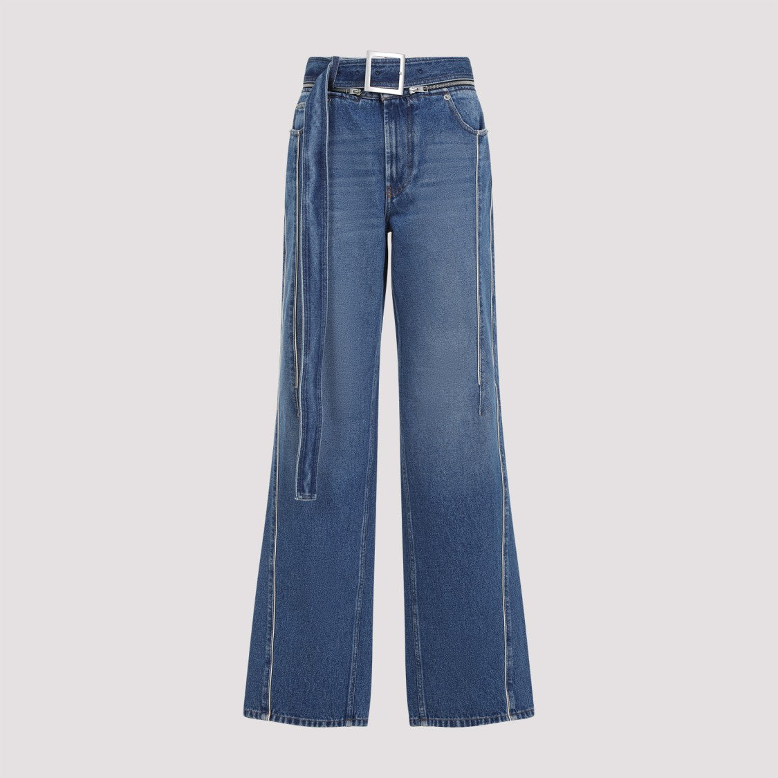Jean Paul Gaultier Wide-Leg Blue Jeans