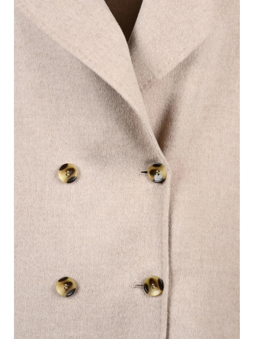 Marella Beige Virgin Wool Good Coat