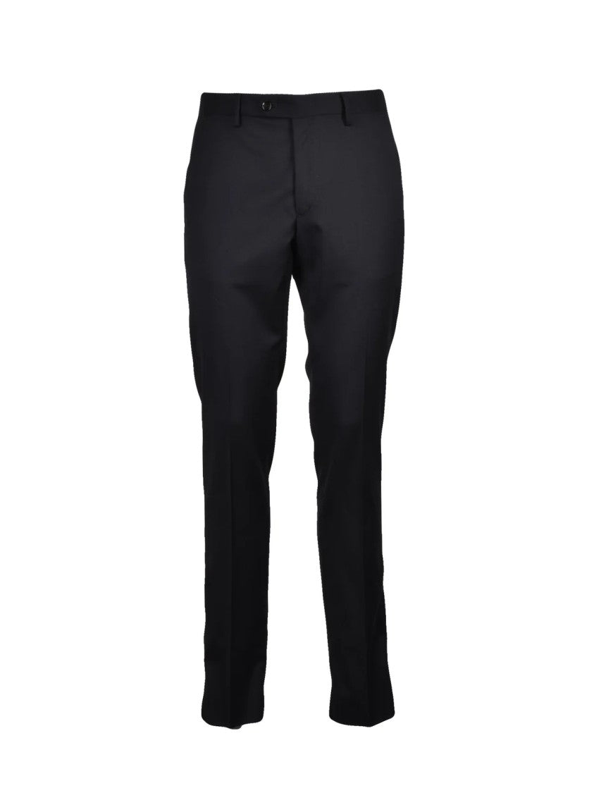 Luigi Borrelli Napoli Black Virgin Wool Suit