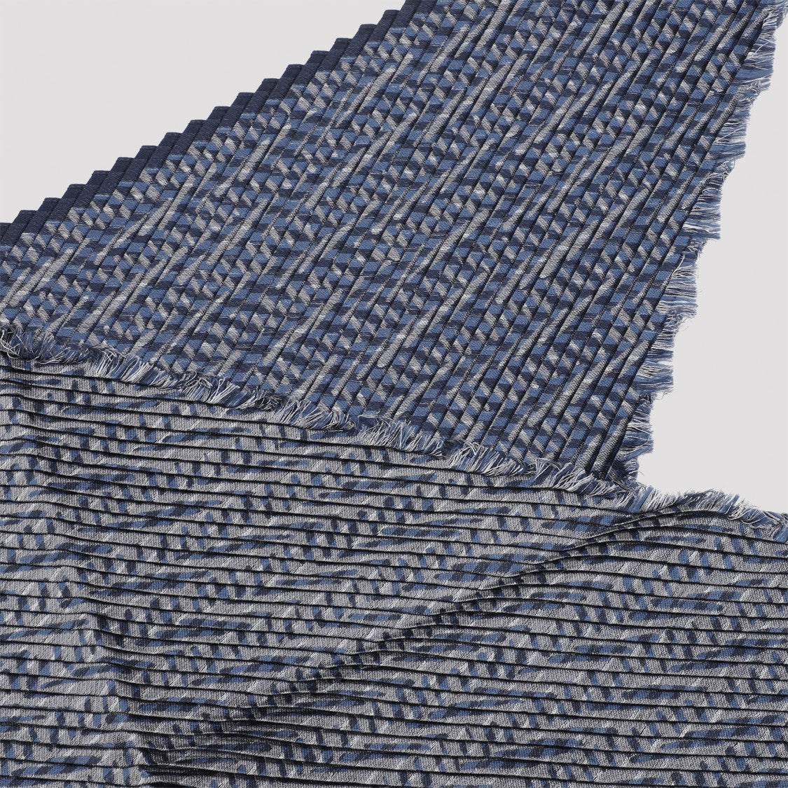Giorgio Armani Blue Silk Blend Scarf