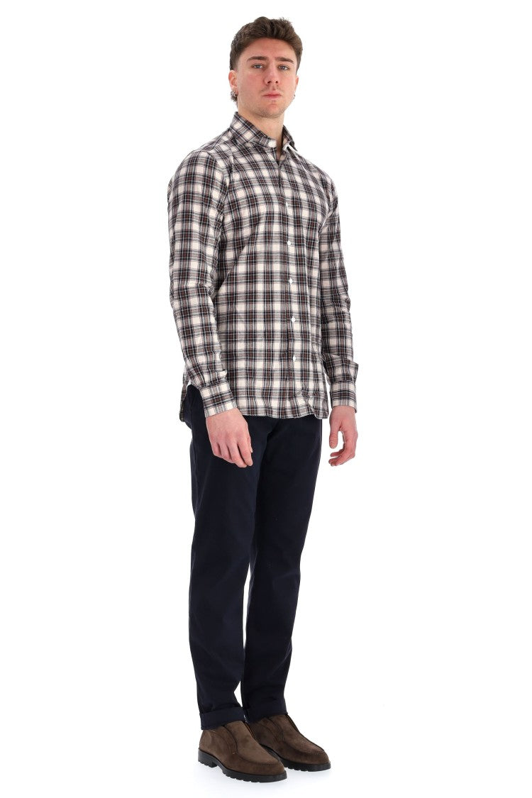 Borriello Flannel Check Tailored Shirt