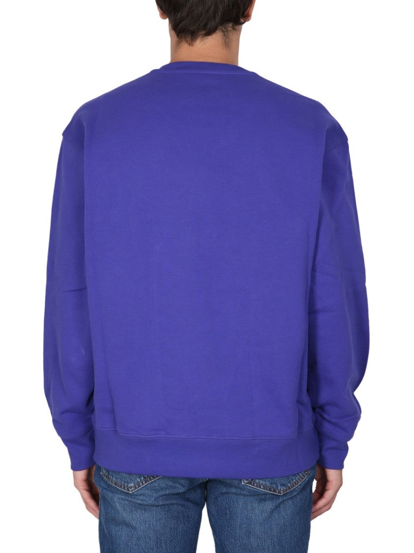 Moschino Relaxed Fit Purple Sweatshirt