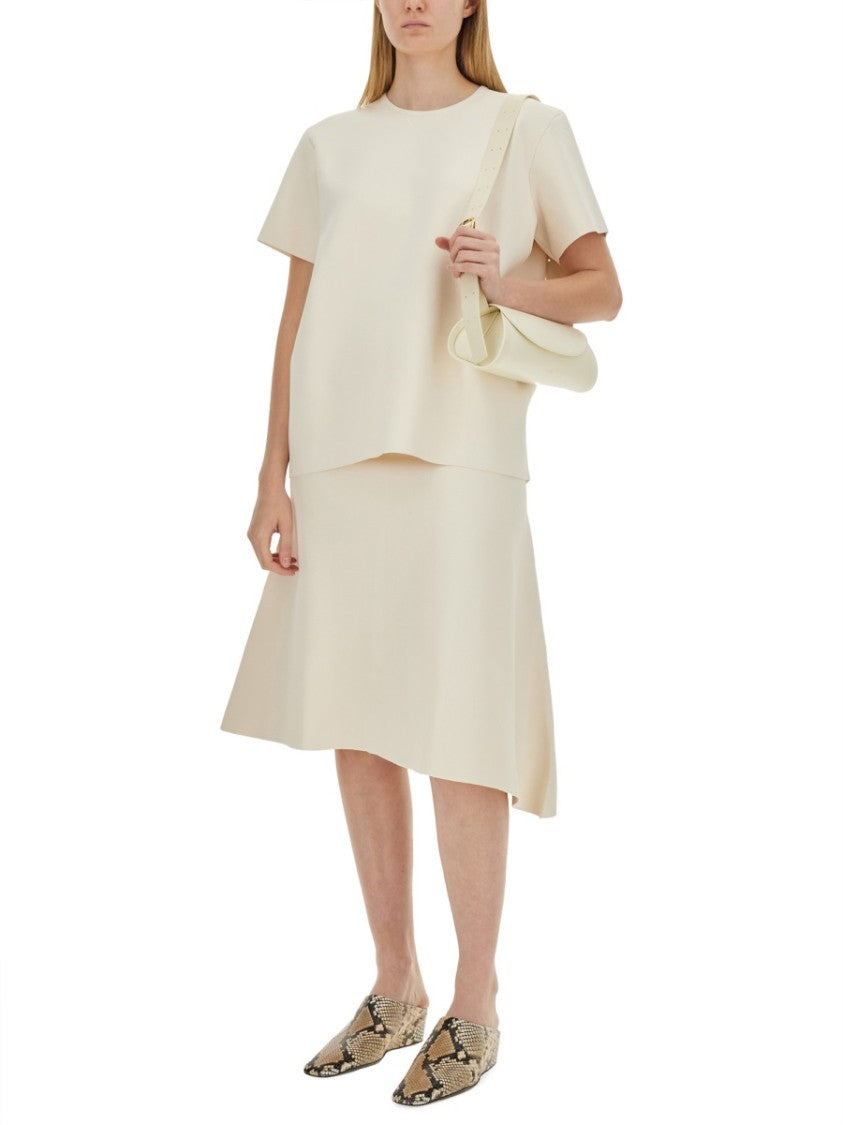 Jil Sander Boxy Fit T-Shirt With Relaxed Silhouette