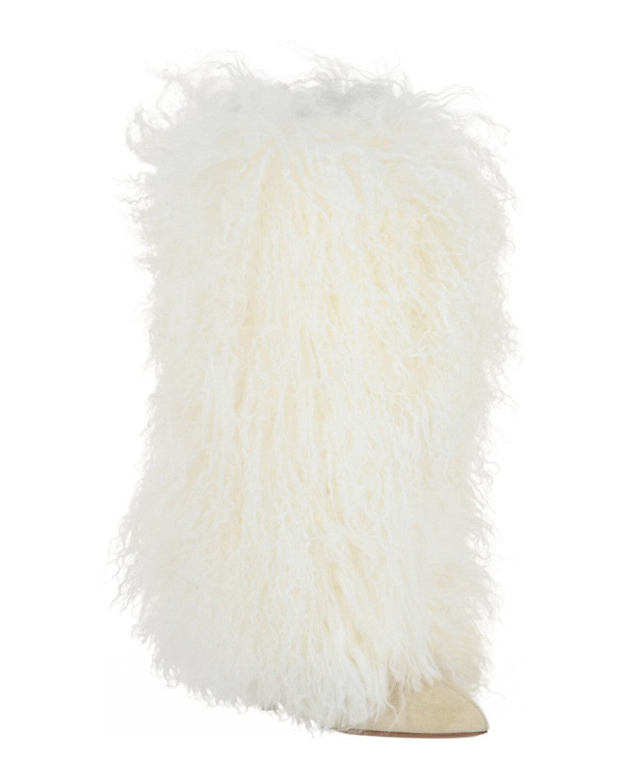 Paris Texas Furry Mid-Calf Boots