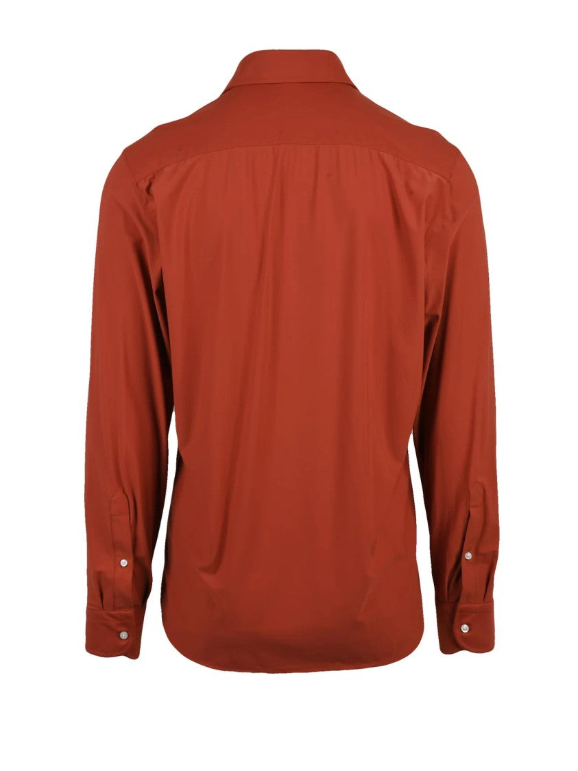 Ghirardelli Next Brown Polyamide-Blend Stretch Shirt