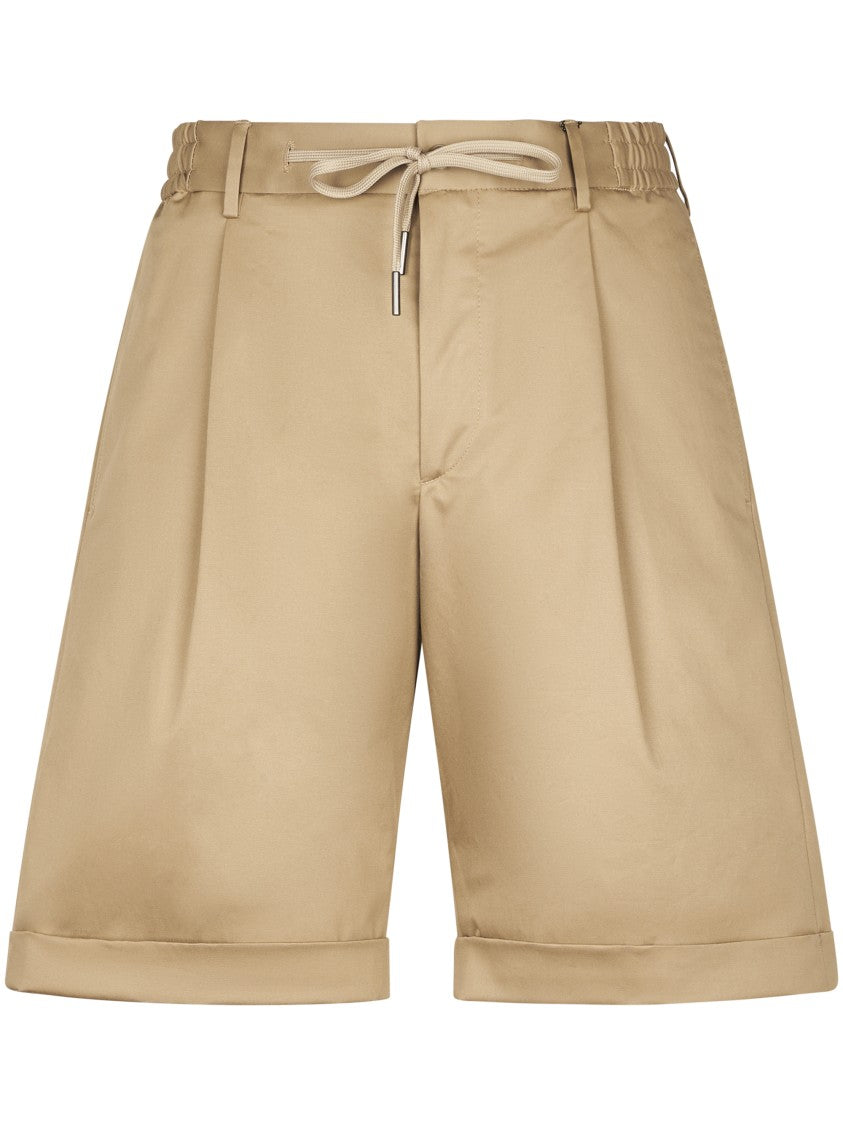 Tagliatore Tailored Bermuda Shorts With Drawstring Waist