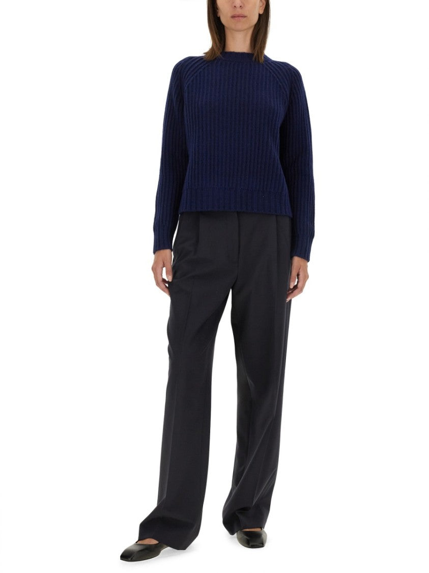 Aspesi Tailored High-Waist Pants With Wide Legs