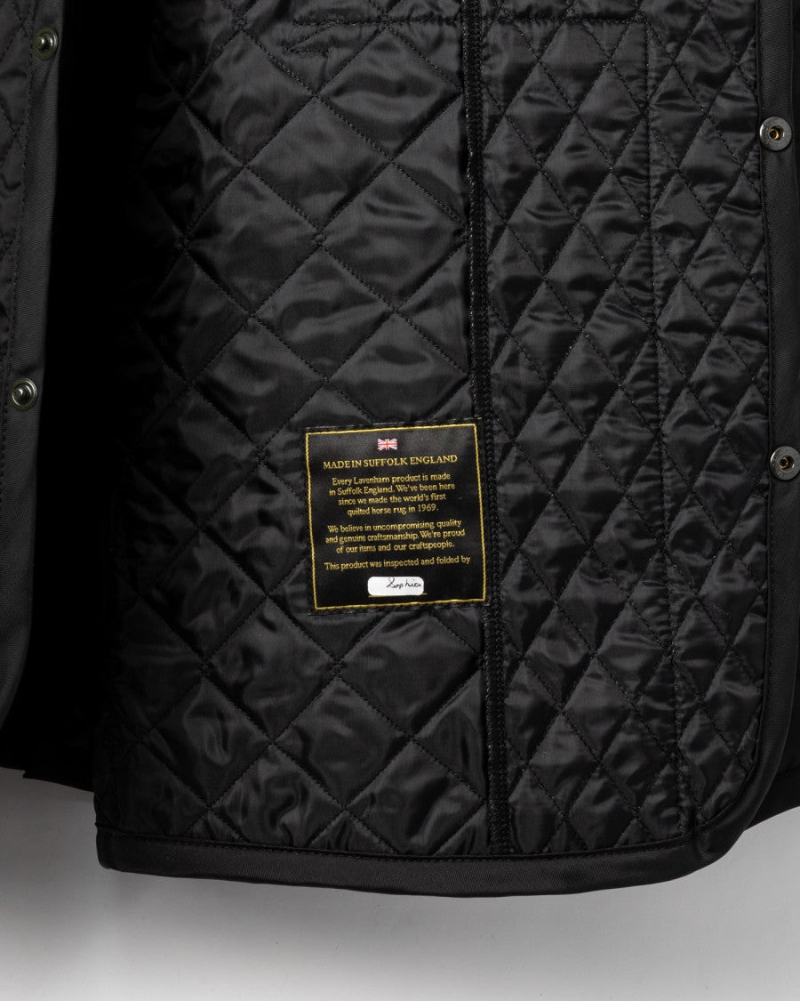 Lavenham Black Edition Quilted Oversized Jacket