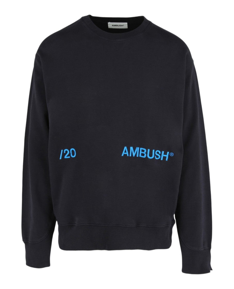 Ambush Oversized Crewneck Sweatshirt With Printed And Embroidered Logos