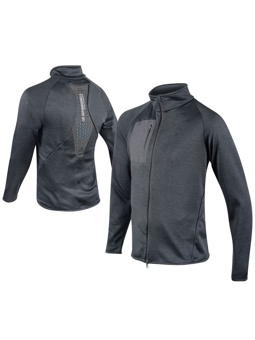Komperdell Grey Full Zip Technical Technical Sweater