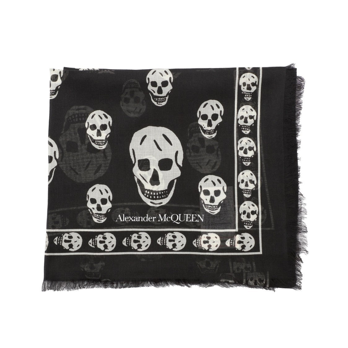 Alexander Mcqueen Skull Silk Scarf