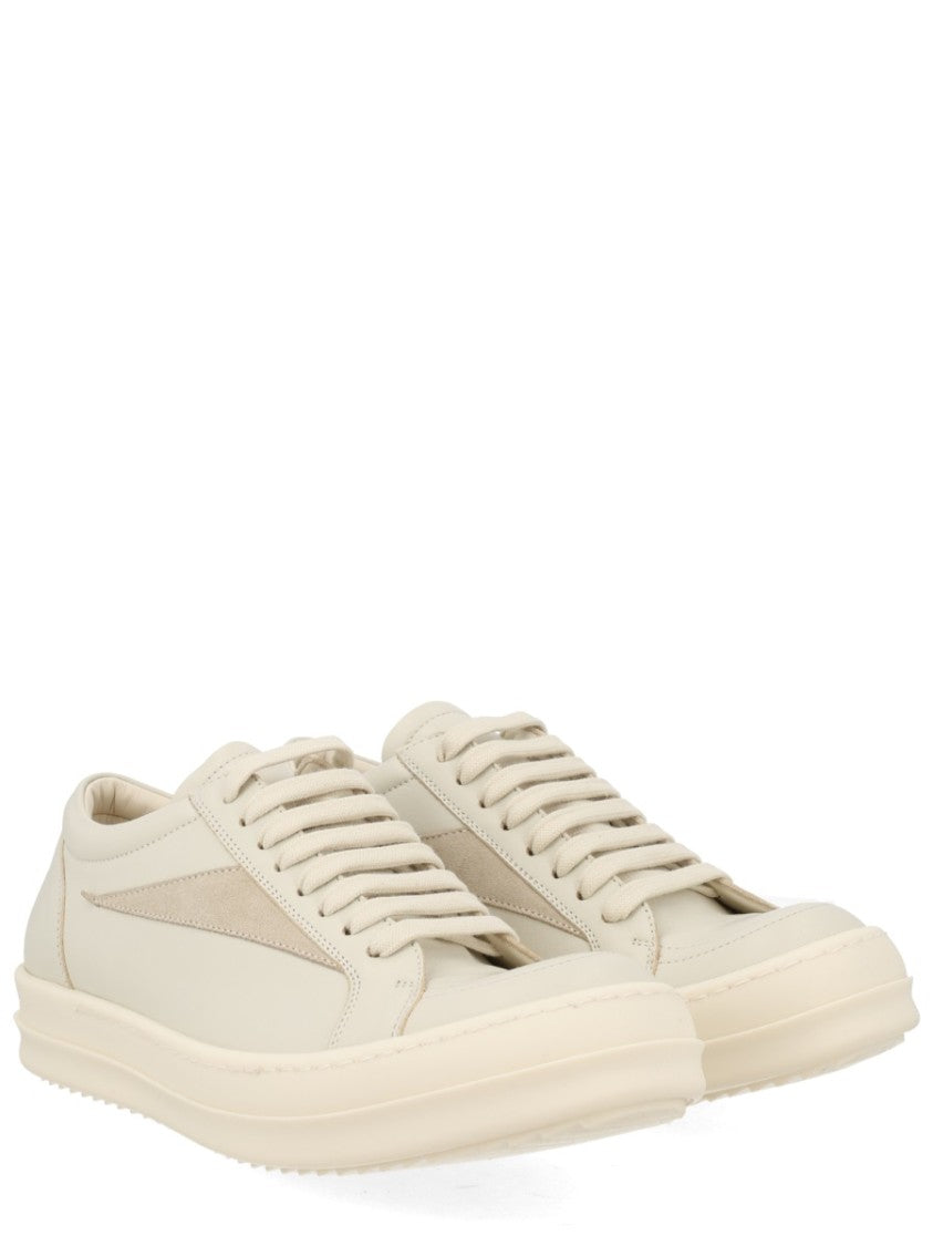 Rick Owens Vintage Sneaks Rounded Toe Contrast Sneakers