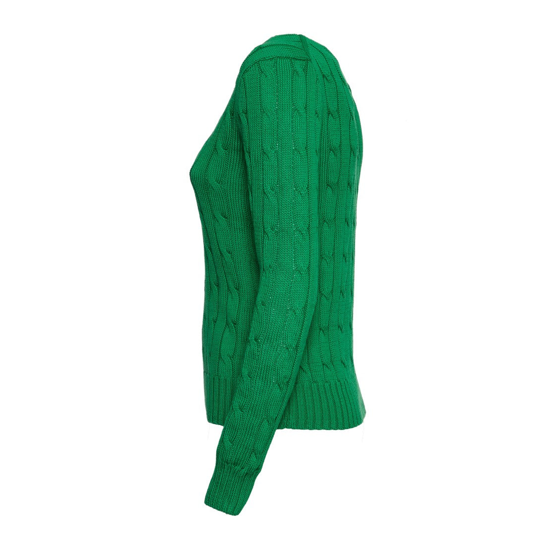 Polo Ralph Lauren Textured Green Cable Knit Sweater