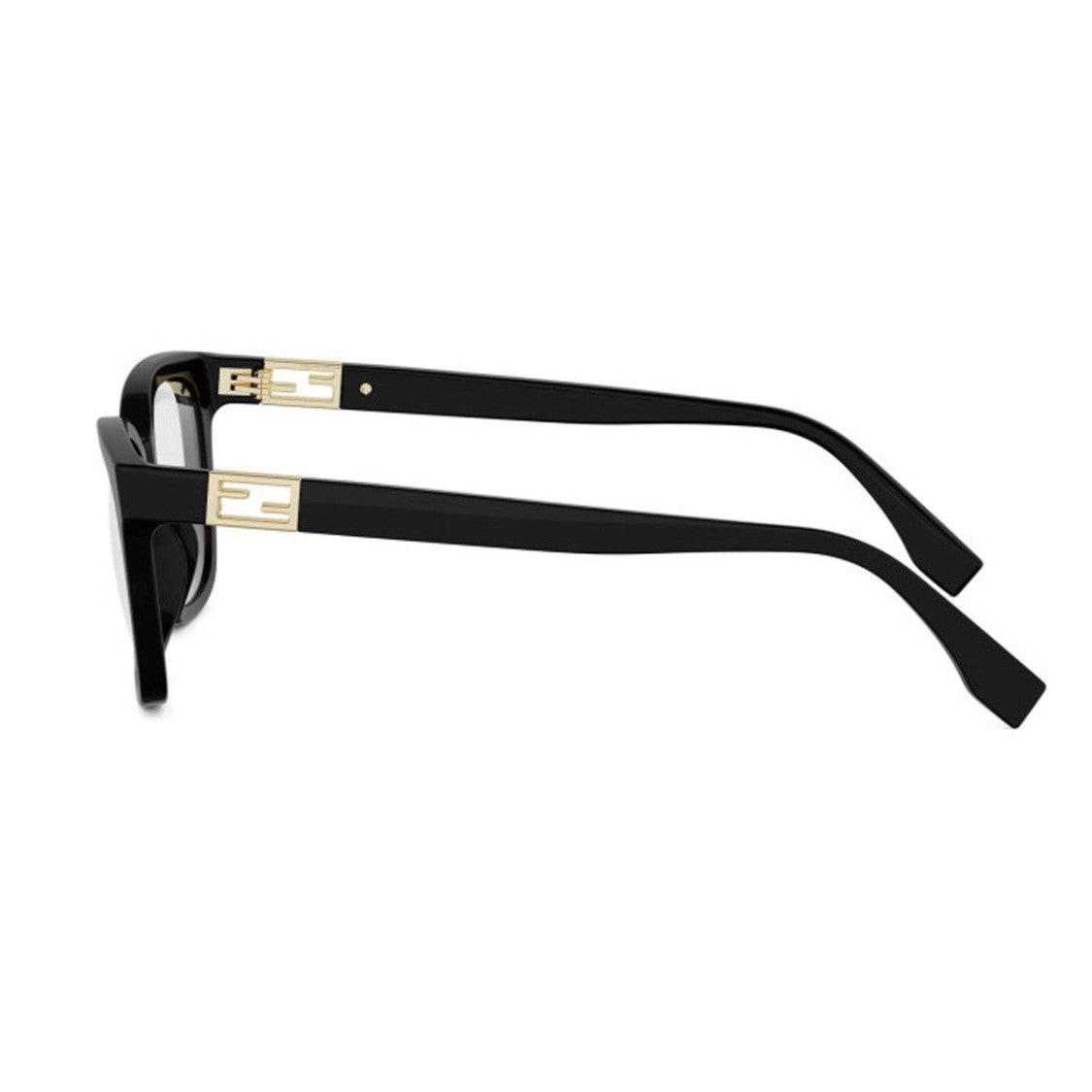 Fendi Black Baguette Acetate Square Sunglasses