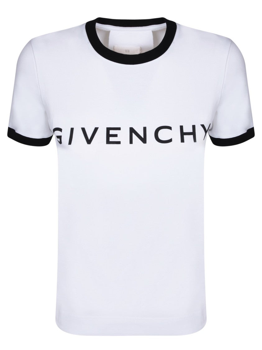 Givenchy Classic Logo T-Shirt With Contrast Trim And Comfortable Fit