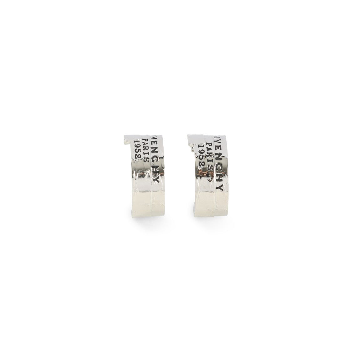 Givenchy Open-Ended Metallic Hoop Earrings