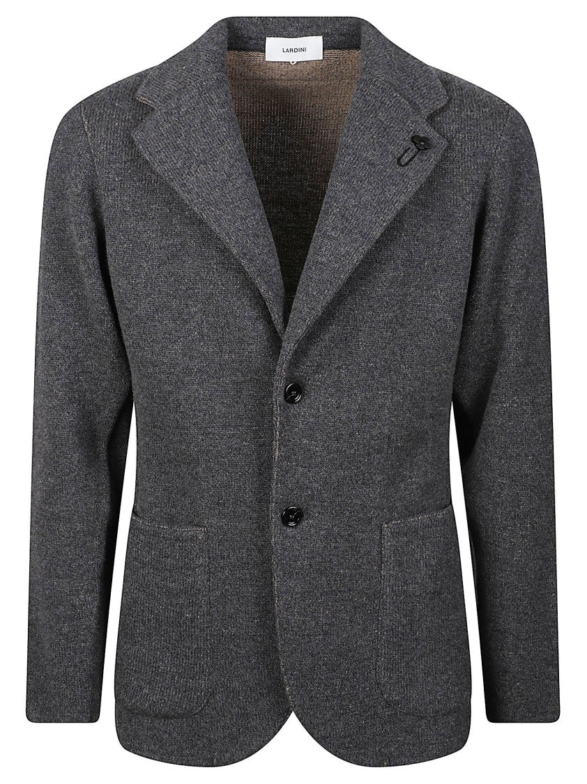 Lardini Virgin Wool-Blend Tailored Knit Blazer