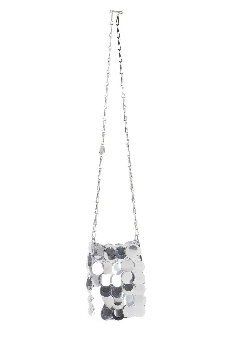 Rabanne Silver Sparkle Mini Bag