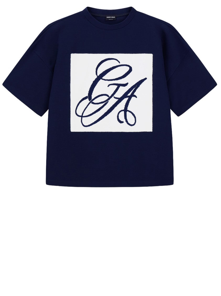 Giorgio Armani Oversized Dark Navy T-Shirt